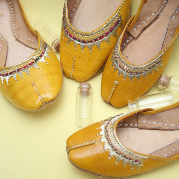 khussa shoes female, yellow khussa, leather khussa
