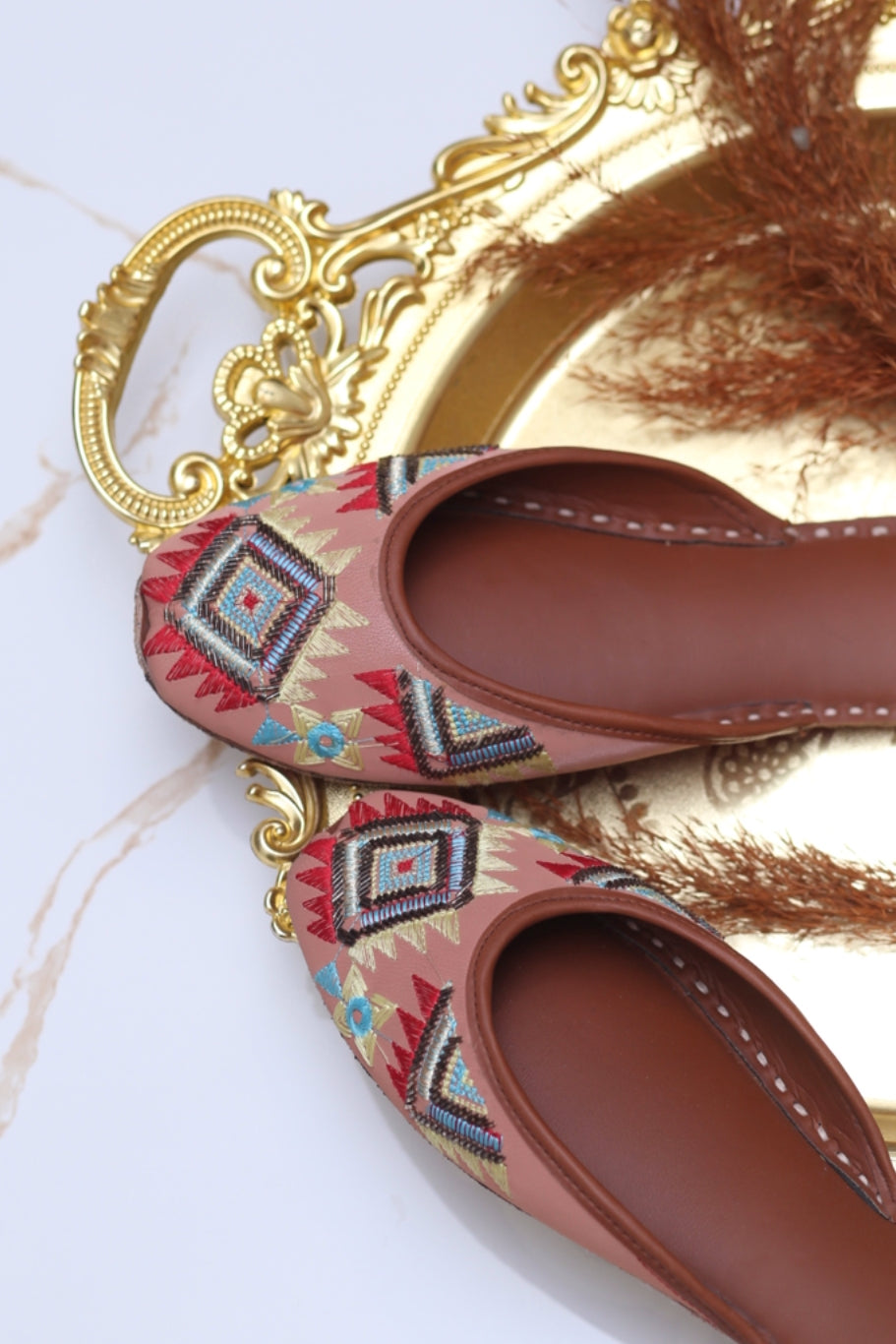 Pastel Pink Mojari – Khussa Corner