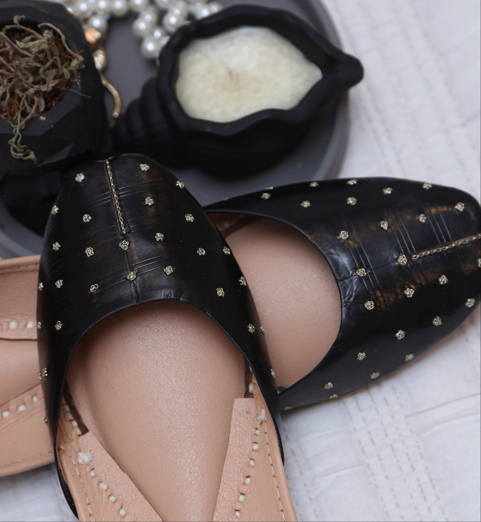 Chan Black Leather