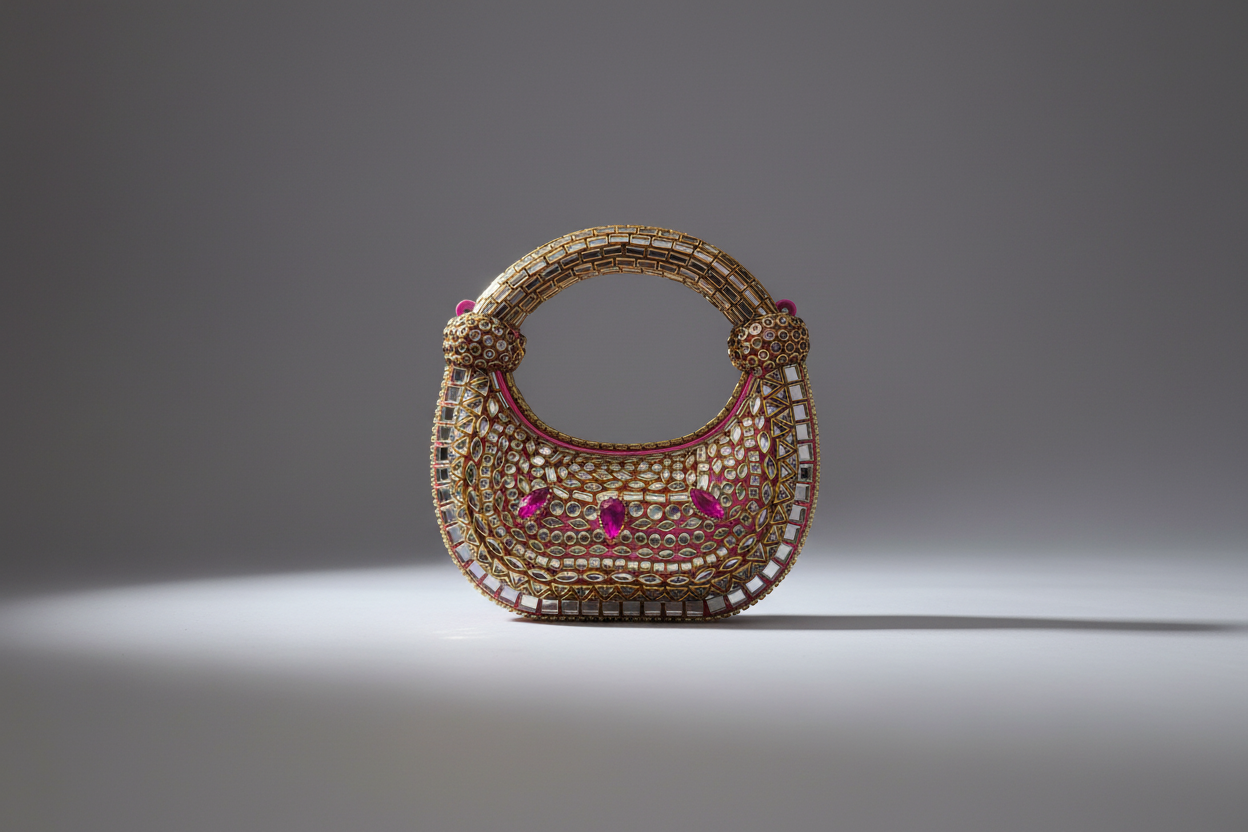 Kundan Gulabo Clutch