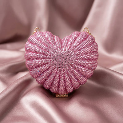 Amour Crystal 💖 Clutch(Pink)