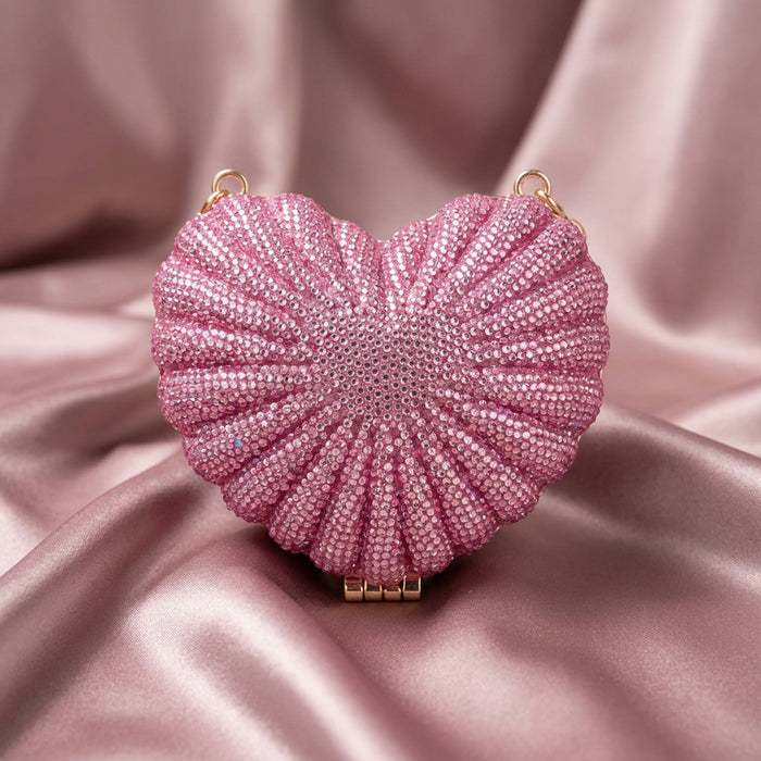 Amour Crystal 💖 Clutch(Pink)