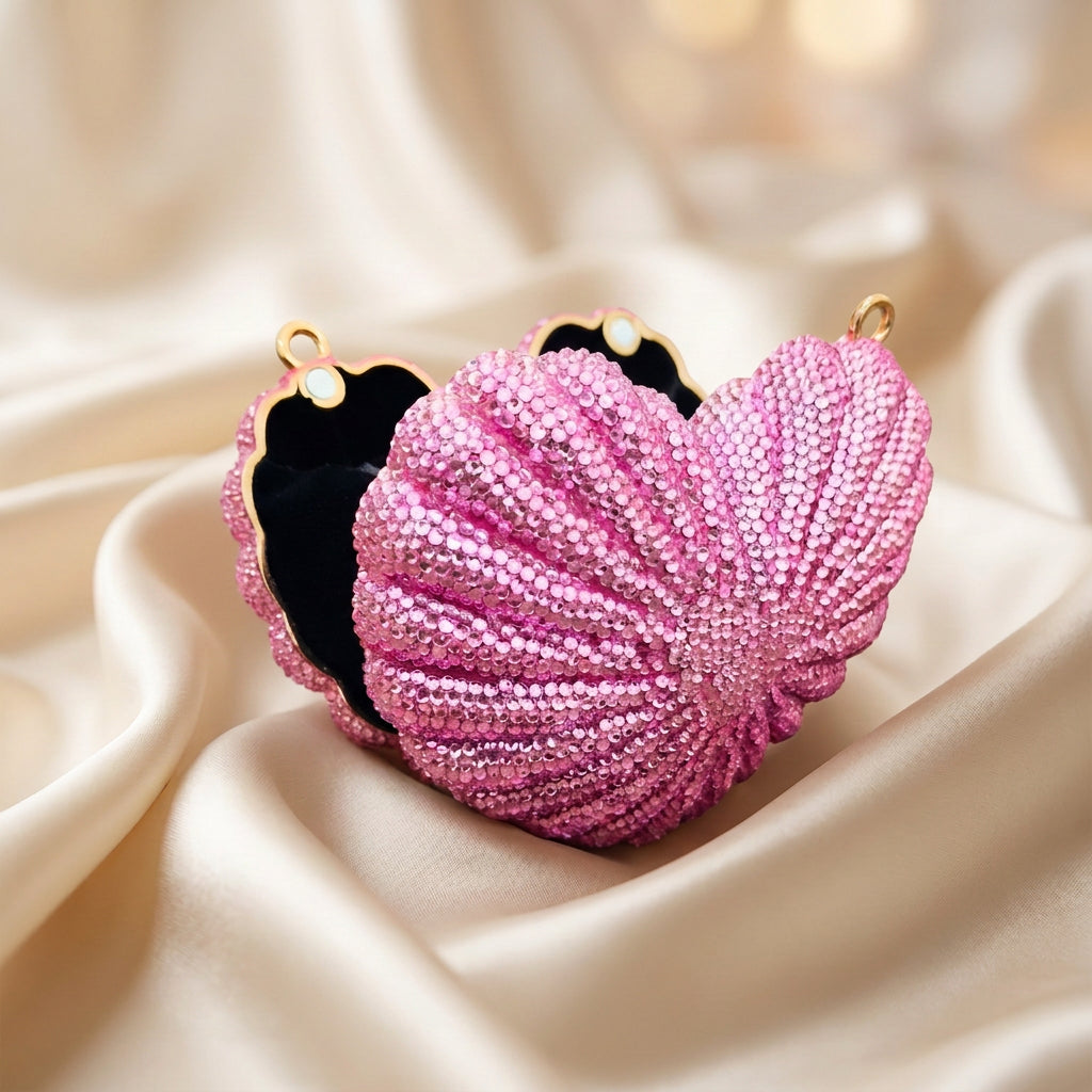 Amour Crystal 💖 Clutch(Pink)