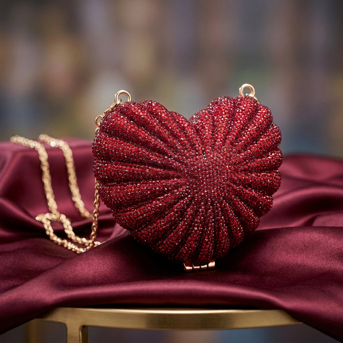 Amour Crystal ❤️ Clutch (Red)
