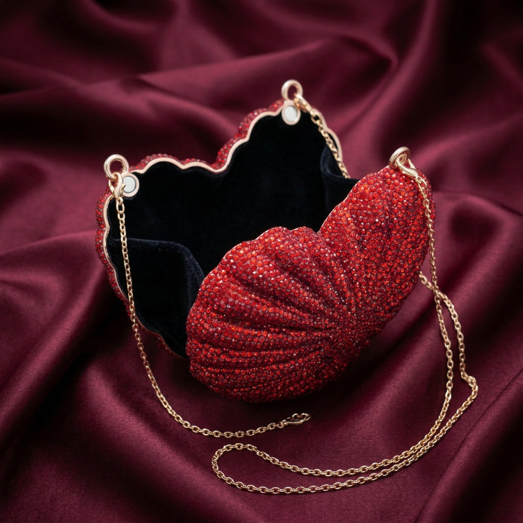 Amour Crystal ❤️ Clutch (Red)
