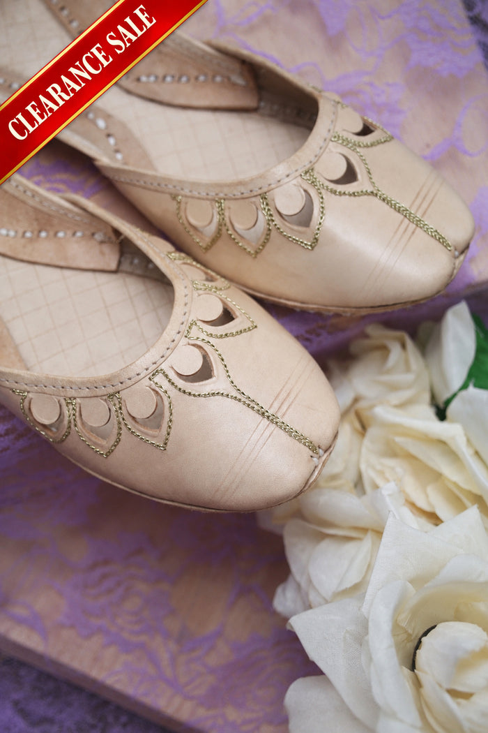 Skin Petal Leather Khussa