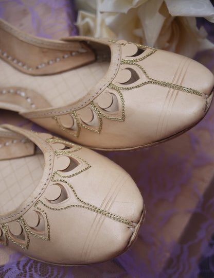 Skin Petal Leather Khussa