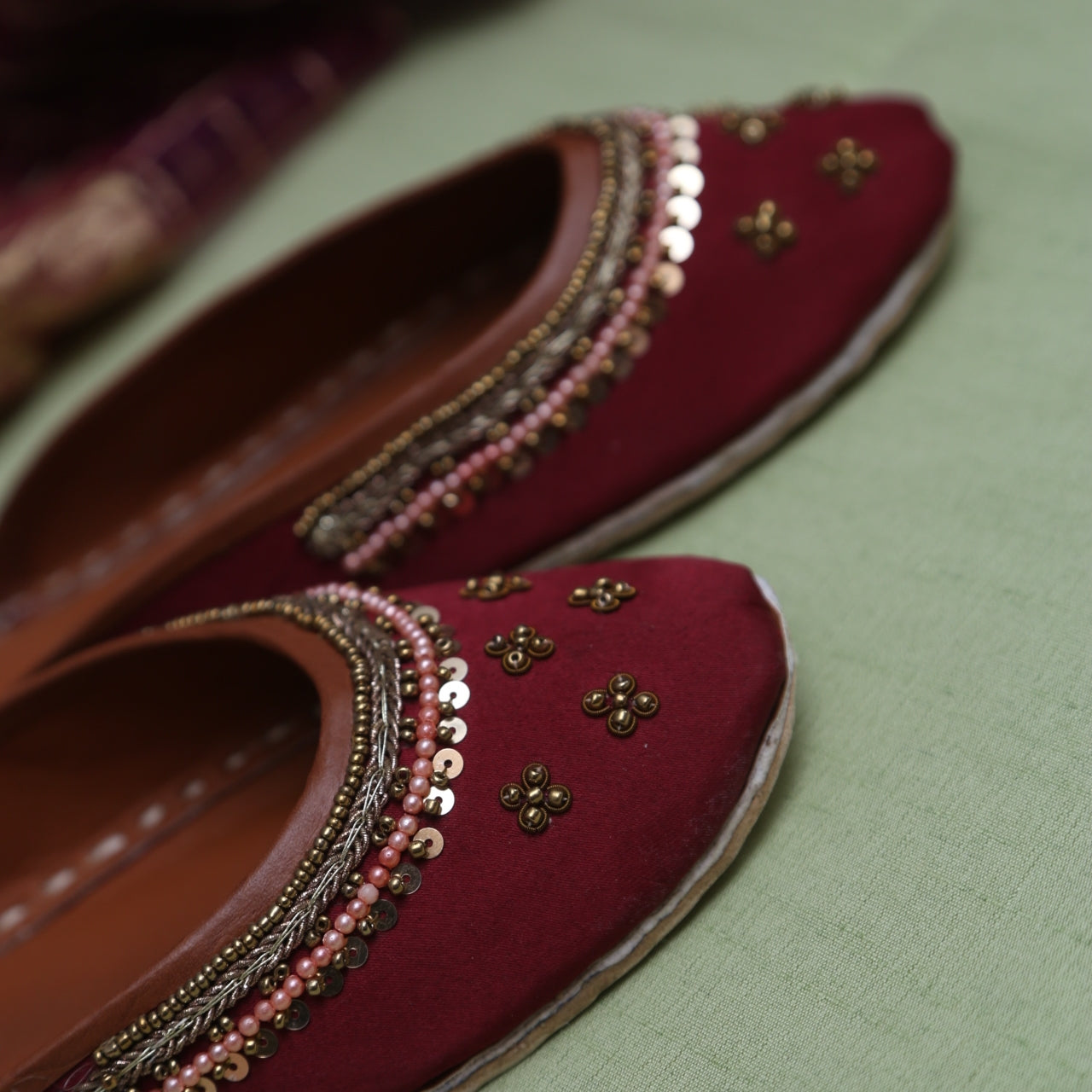 Maroon Work Backless