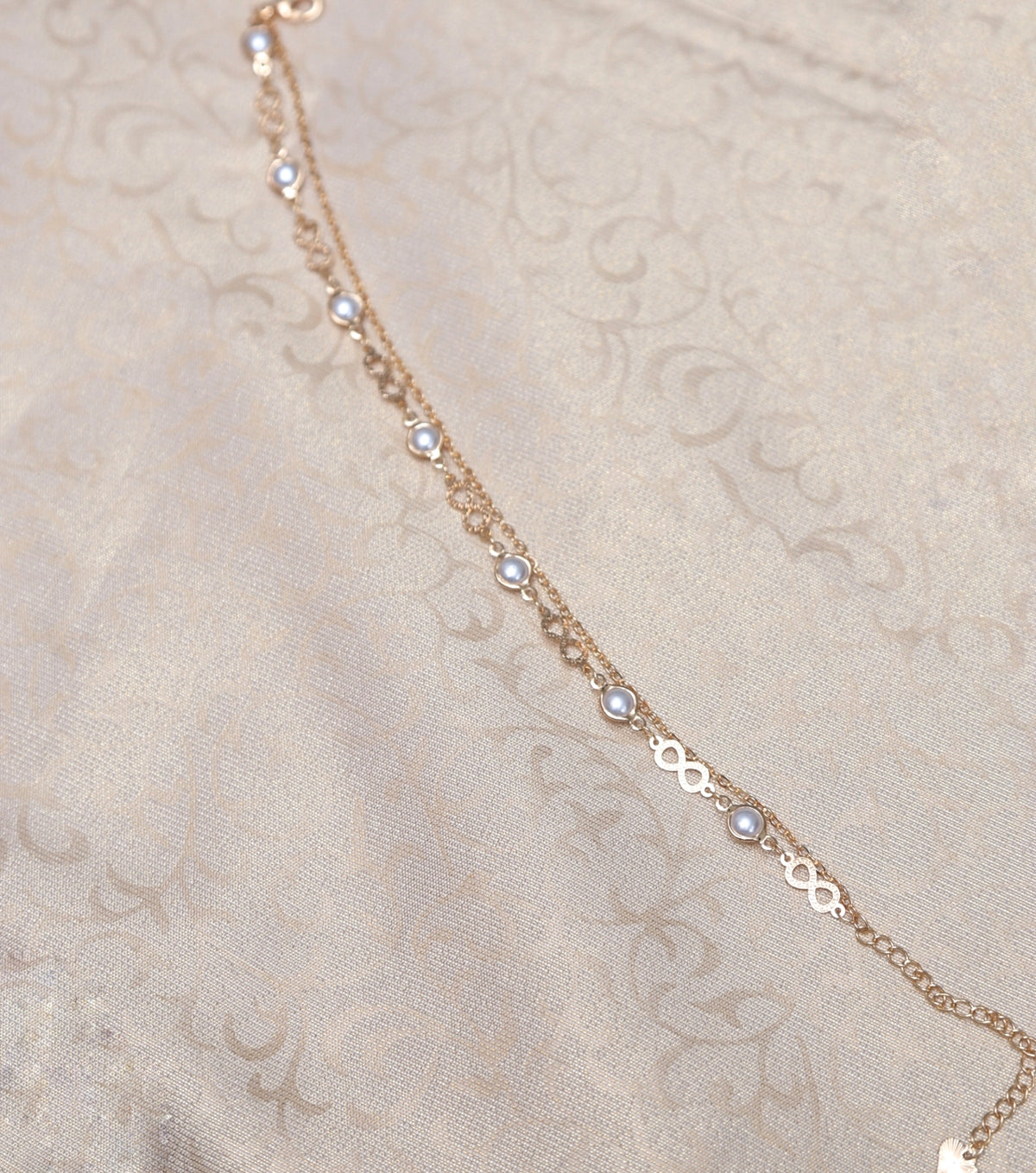 Gold Pearl Anklet