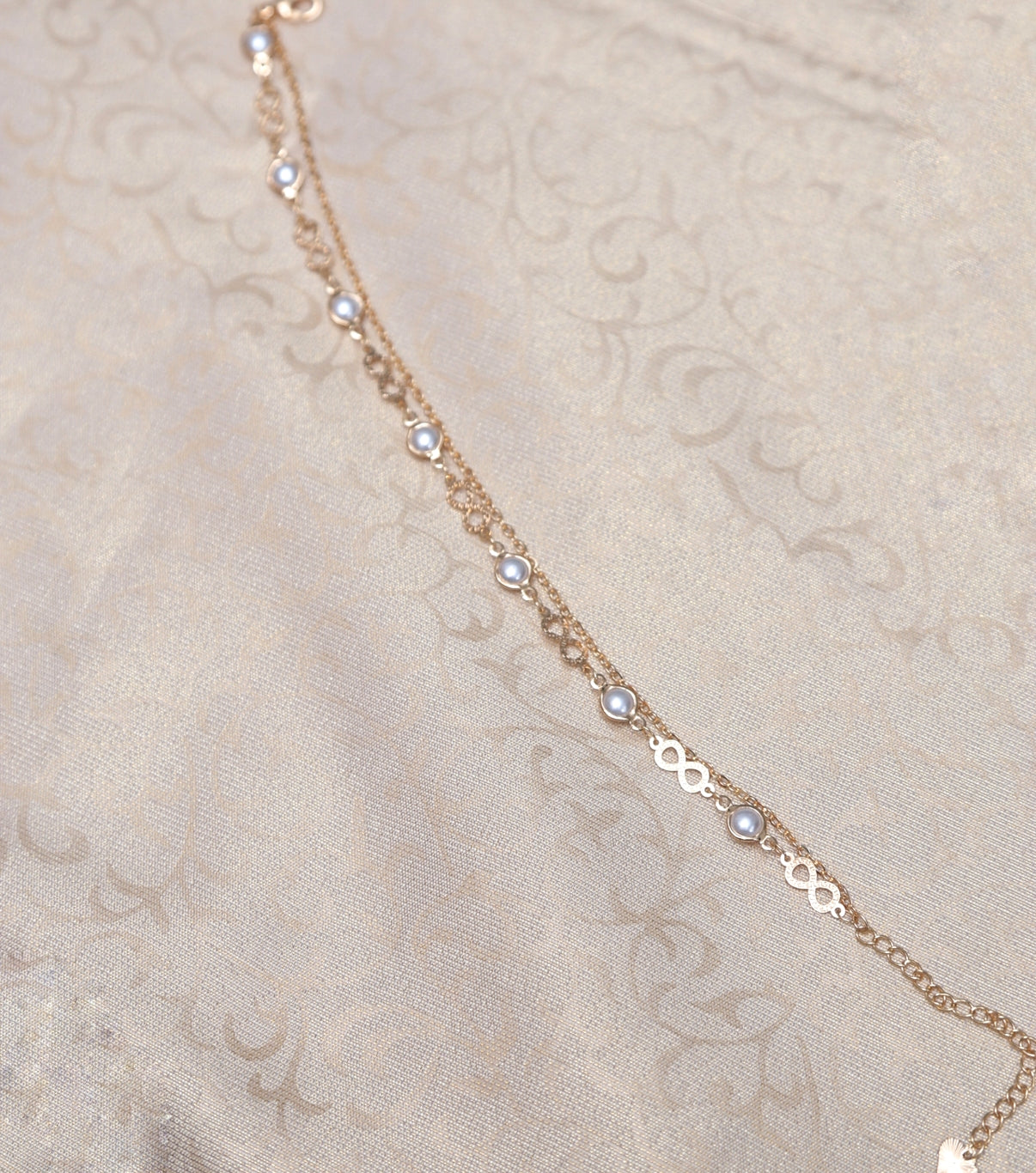 Gold Pearl Anklet