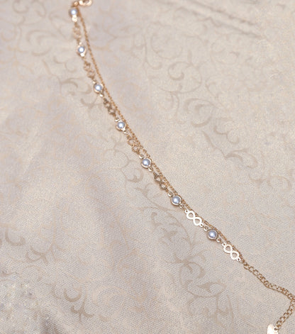 Gold Pearl Anklet