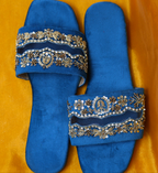 Zarreen Sliders(Teal)