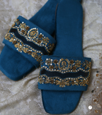 Zarreen Sliders(Teal)