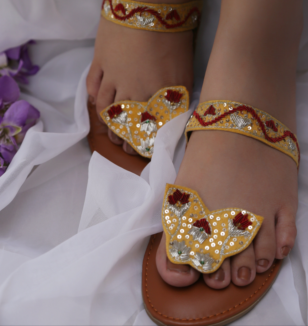 Lime Butterfly Kolhapuri