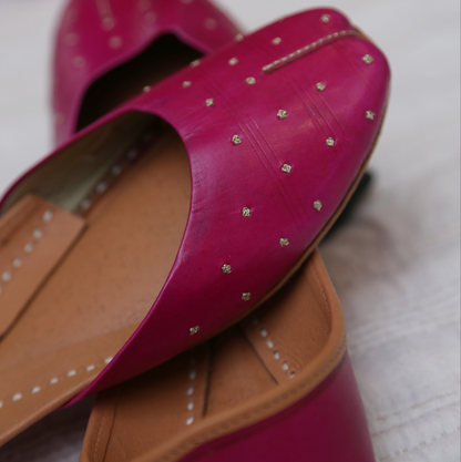 Chan Pink Leather
