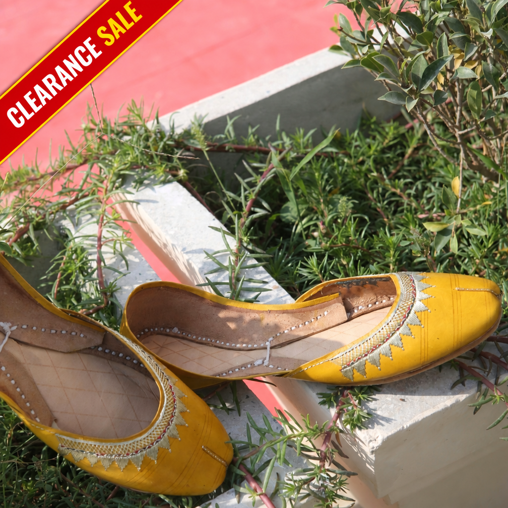 Yellow Pahari leather
