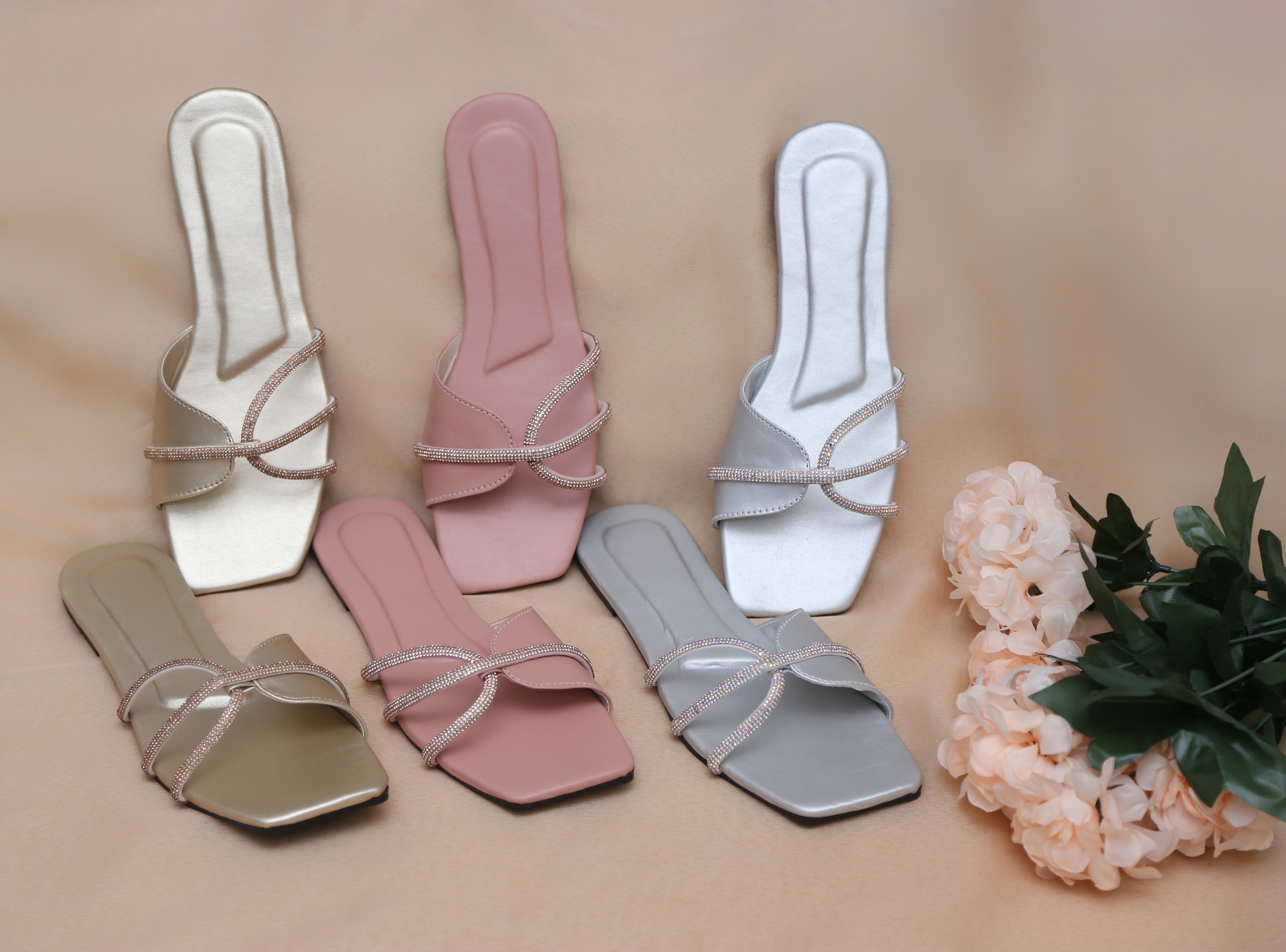Blingy Slides (Pink)