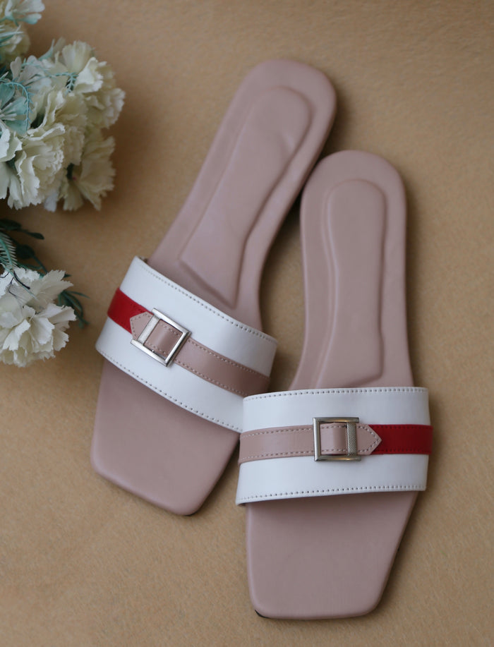 Buckle Slides (Pink)