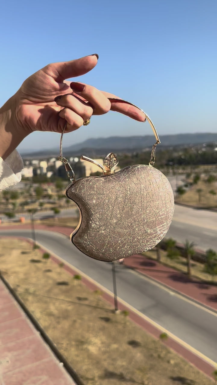 Apple Clutch (Silver)
