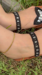 B&W Butterfly Kolhapuri