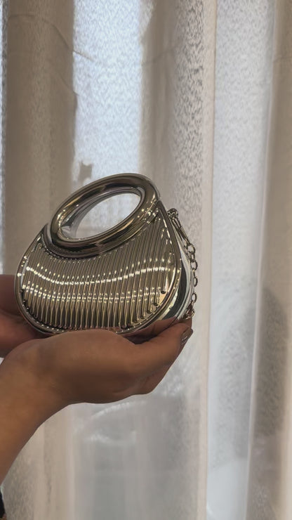 Bucket Mini Bag - Silver