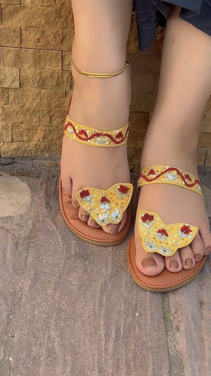 Lime Butterfly Kolhapuri