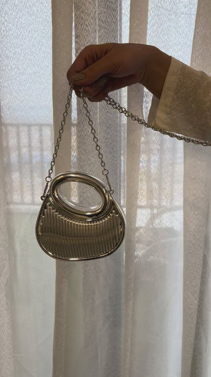 Bucket Mini Bag - Silver