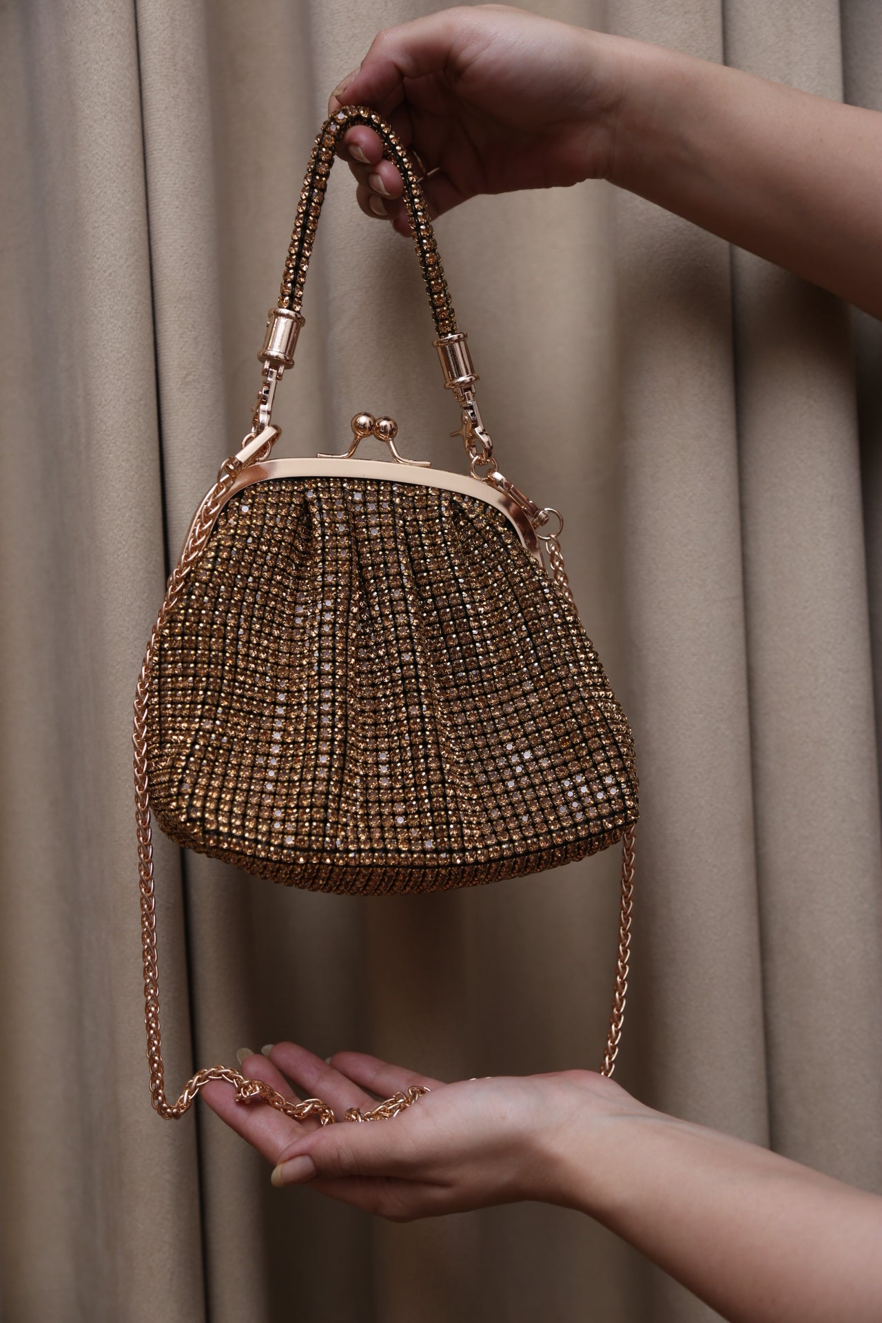 Luxe Mesh Bag (Gold)