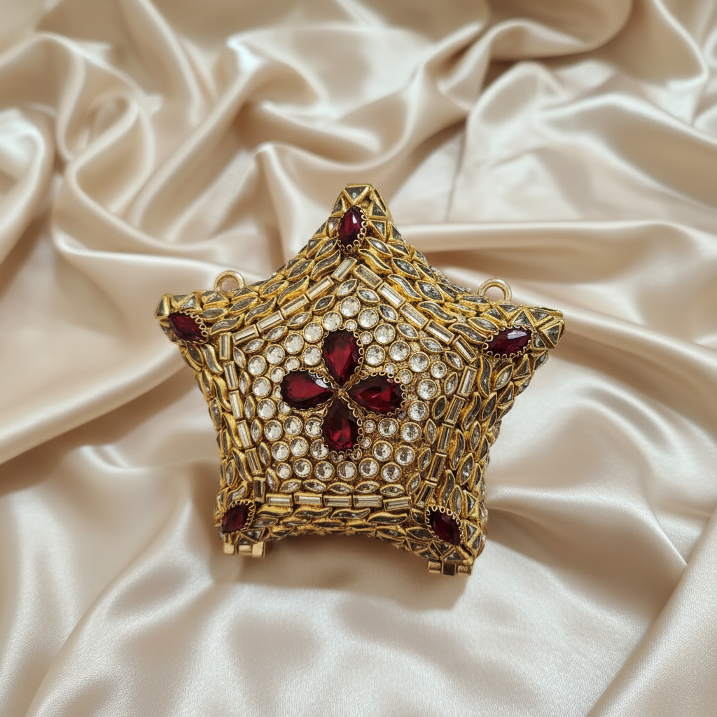 Kundan Sitaara Clutch (Anari)