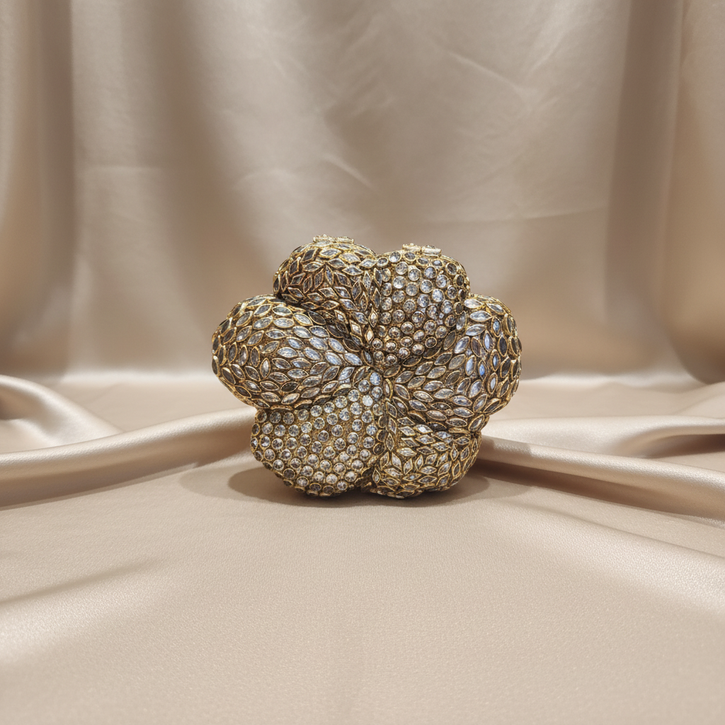 Kundan Flower Clutch (F)