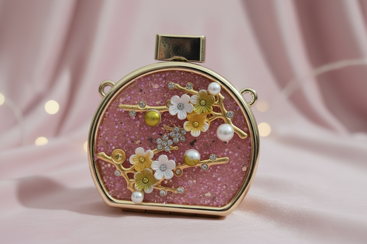 Gul-e-Rana Clutch (Pink)