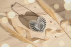 Metal Heart Clutch (Silver)