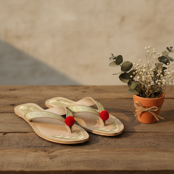 Gul Tilla Chappal (Gold)