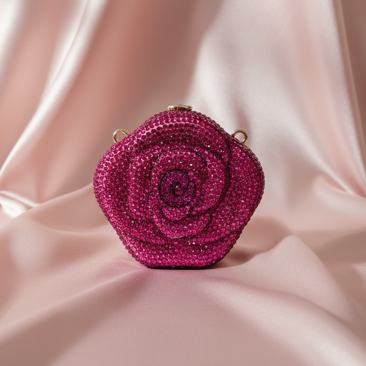 Rosina Clutch (Berry Pink)
