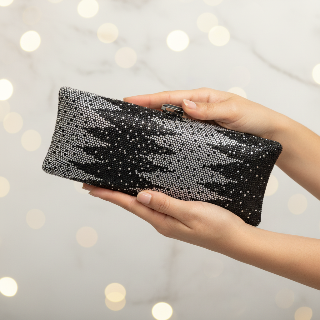 Crystallo Clutch (Black)