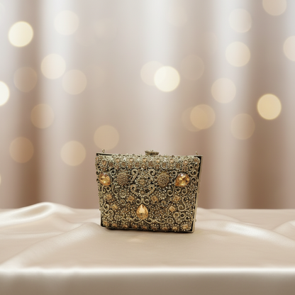 Manjoos Turkish Clutch B(Gold)
