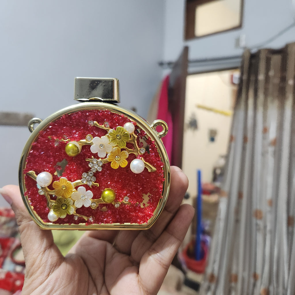 Gul-e-Rana Clutch (Red)