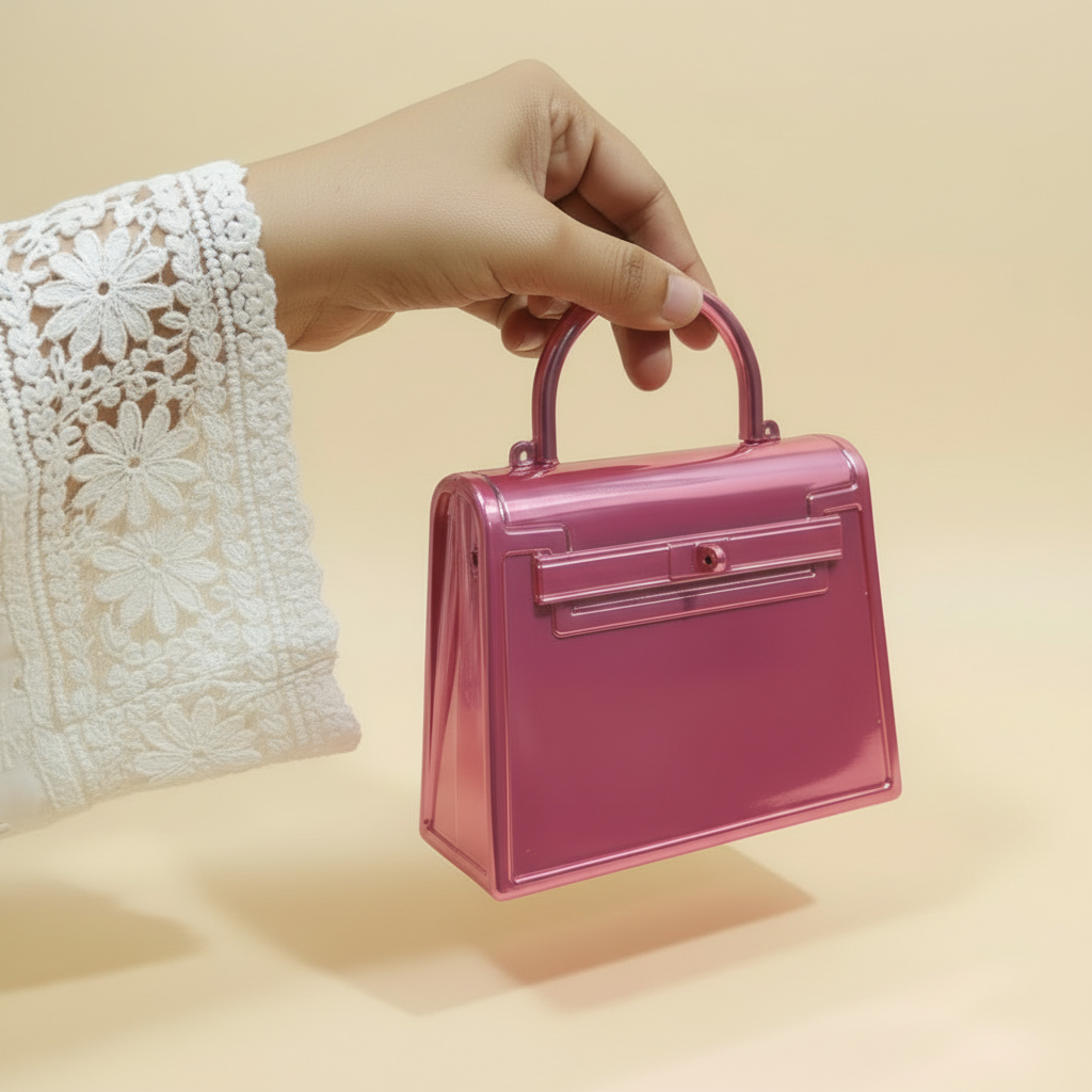 BoxLock Mini Clutch (Pink)