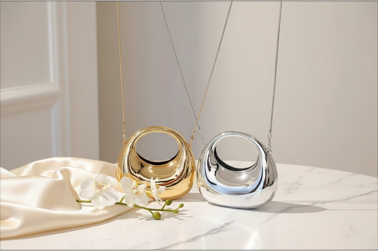 Dazzling Statement Mini Clutch(Silver)