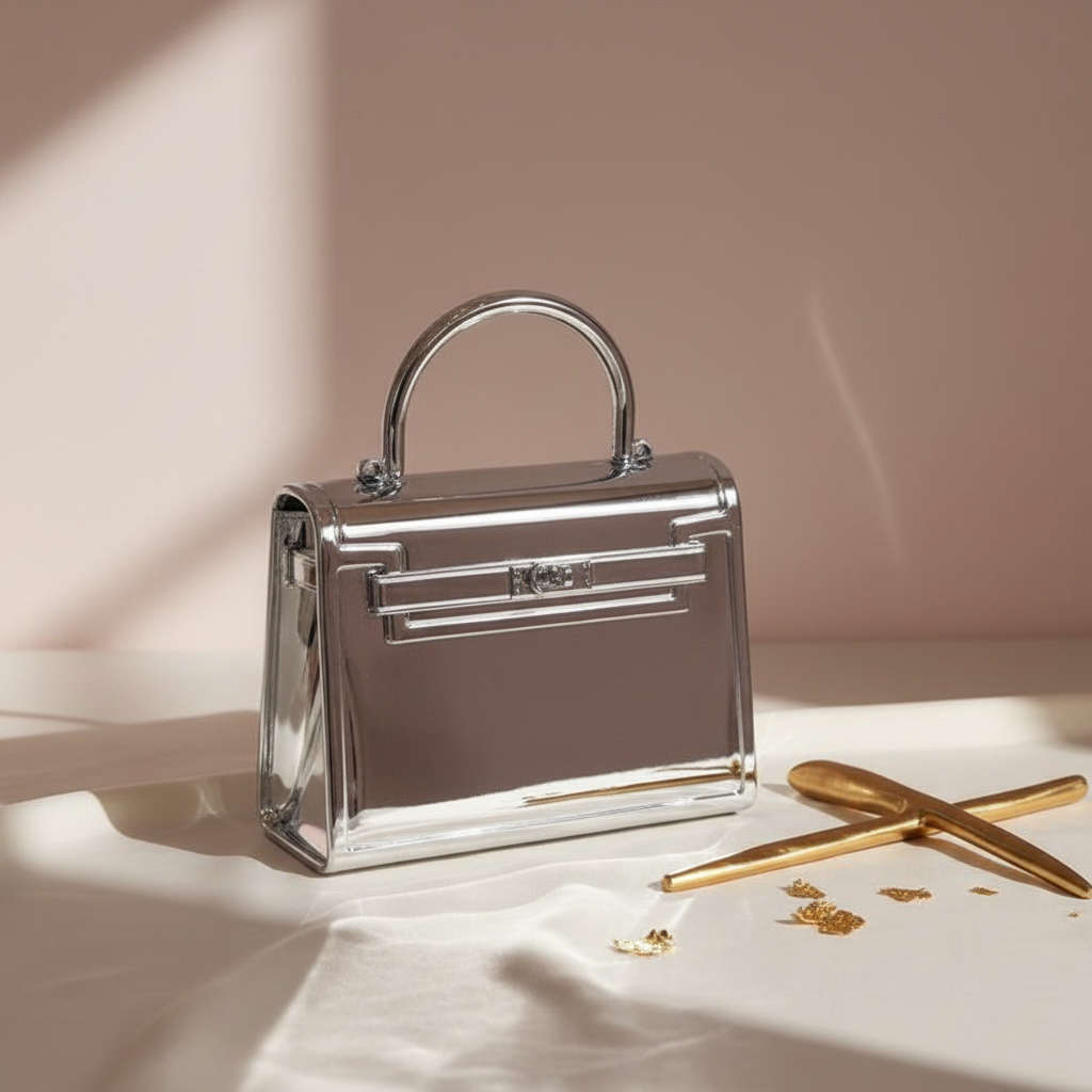 BoxLock Mini Clutch (Silver)