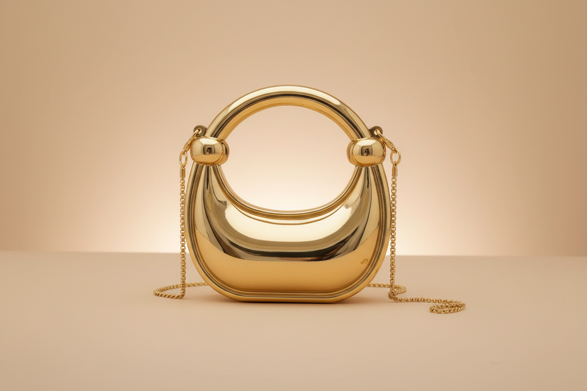 Dazzling Moon Mini Clutch(Gold)