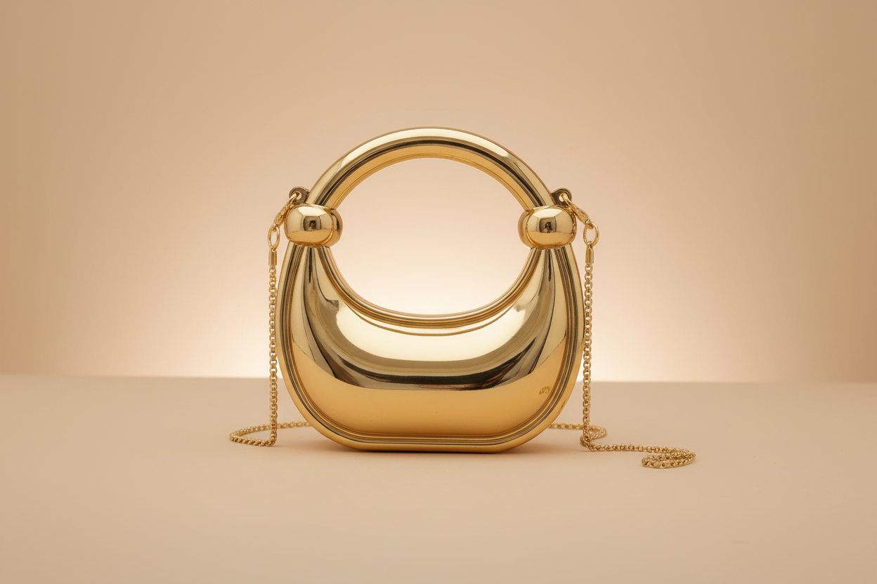 Dazzling Moon Mini Clutch(Gold)