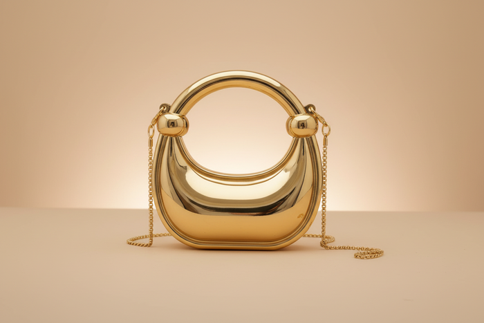 Dazzling Moon Mini Clutch(Gold)