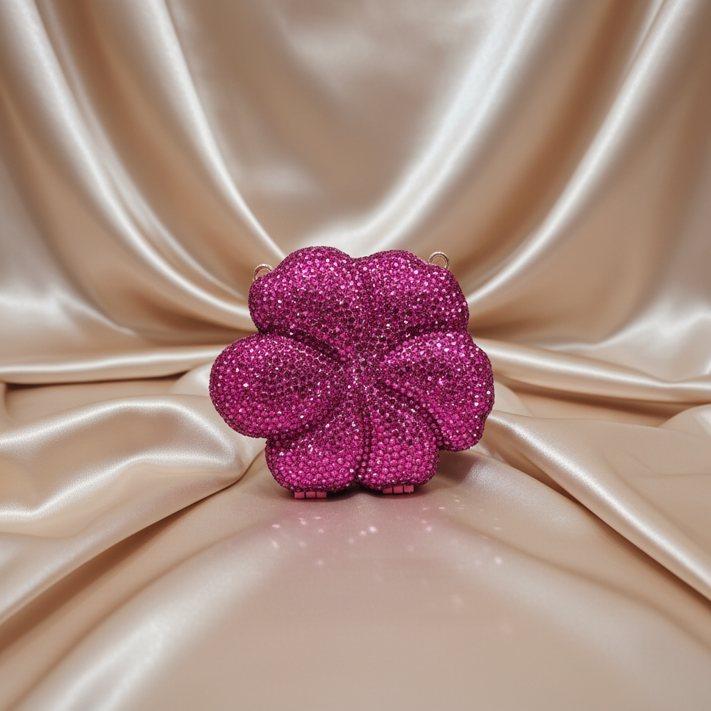 Florina Clutch (Berry Pink)