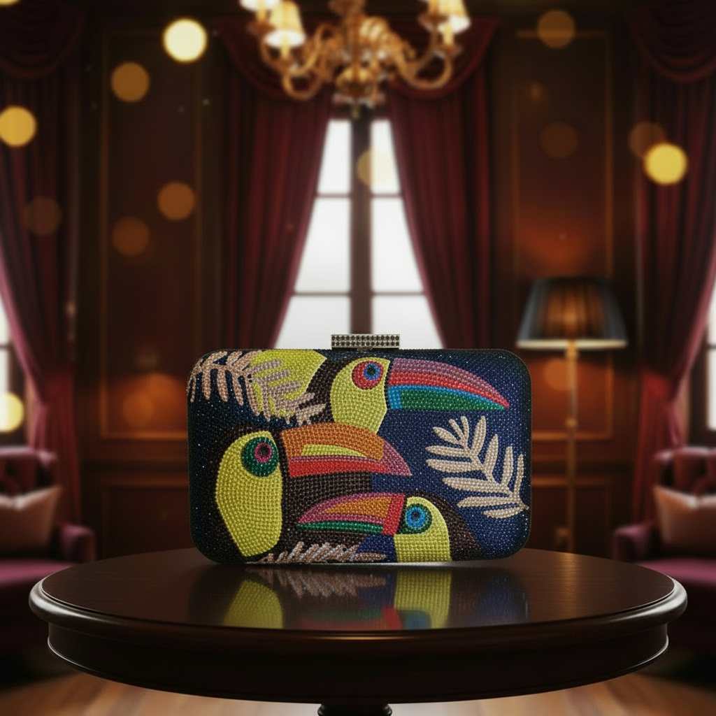 Swanella Clutch (Navy)
