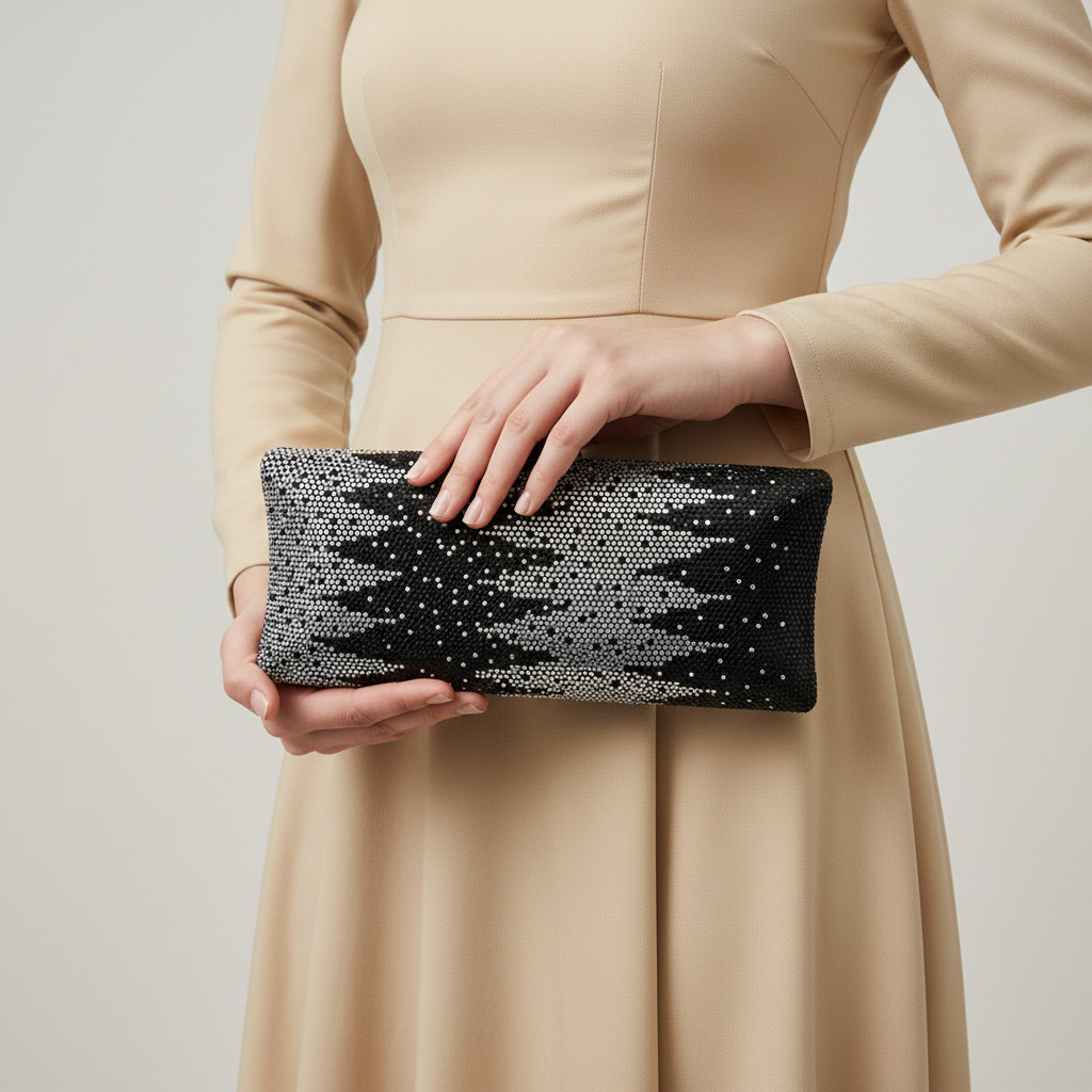 Crystallo Clutch (Black)