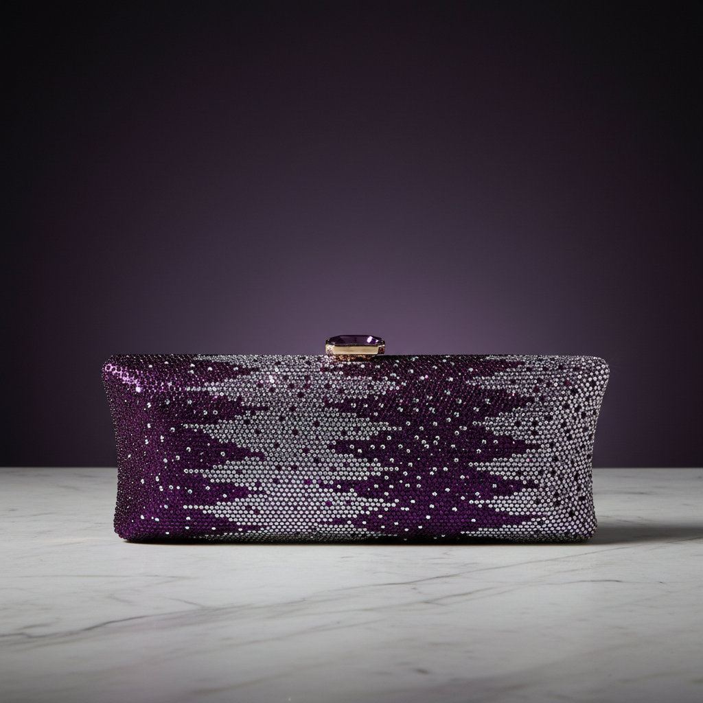 Crystallo Clutch (Purple)