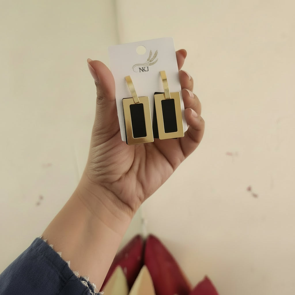 Angelina Earrings (Black)