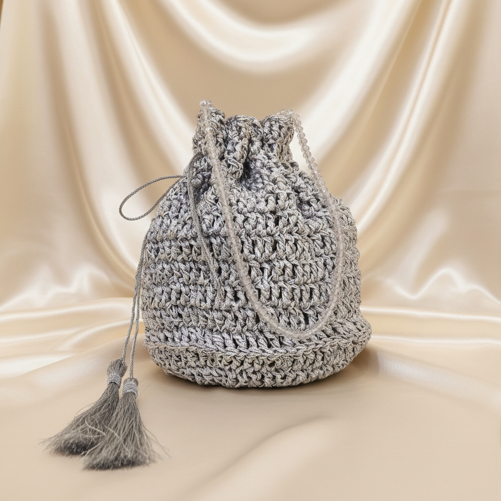 Chandi Gota Handcrafted Potli Bag
