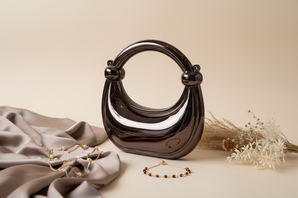 Dazzling Moon Mini Clutch (choco)